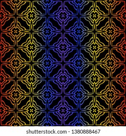 Beautiful Seamless Geometric Ornament Vector Illustration. Abstract