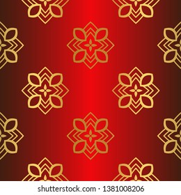 Beautiful Seamless Geometric Ornament Vector Illustration. Abstract