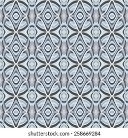 Beautiful seamless geometric pattern. Abstract blue background