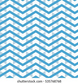 Beautiful seamless geometric pattern in delicate range of colors. Good for winter/ water design. Seamless abstract pattern in blue and white colors. Stylized river. Vector.