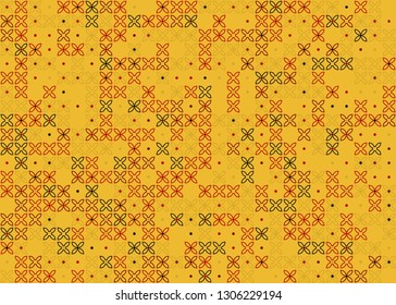 Beautiful seamless geometric pattern design illustration