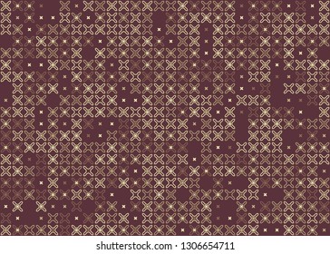 Beautiful seamless geometric pattern design illustration