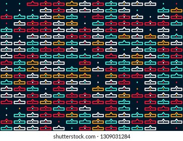Beautiful seamless geometric pattern design illustration