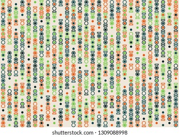 Beautiful seamless geometric pattern design illustration