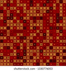 Beautiful seamless geometric pattern design illustration. Geometrical background, stylish shape, decoration texture