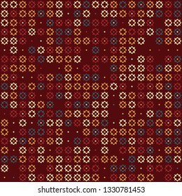 Beautiful seamless geometric pattern design illustration. Geometrical background, stylish shape, decoration texture