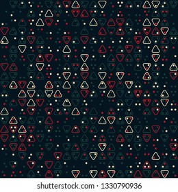 Beautiful seamless geometric pattern design illustration. Geometrical background, stylish shape, decoration texture