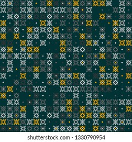 Beautiful seamless geometric pattern design illustration. Geometrical background, stylish shape, decoration texture
