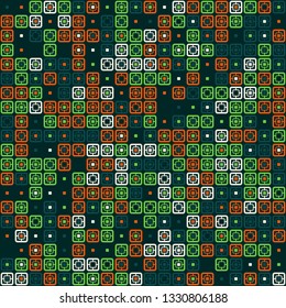 Beautiful seamless geometric pattern design illustration. Geometrical background, stylish shape, decoration texture