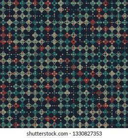 Beautiful seamless geometric pattern design illustration. Geometrical background, stylish shape, decoration texture