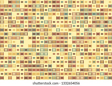 Beautiful seamless geometric pattern design illustration. Geometrical background, stylish shape, decoration texture