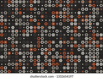 Beautiful seamless geometric pattern design illustration. Geometrical background, stylish shape, decoration texture
