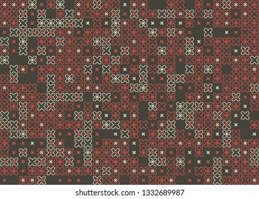 Beautiful seamless geometric pattern design illustration. Geometrical background, stylish shape, decoration texture