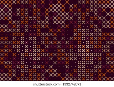 Beautiful seamless geometric pattern design illustration. Geometrical background, stylish shape, decoration texture