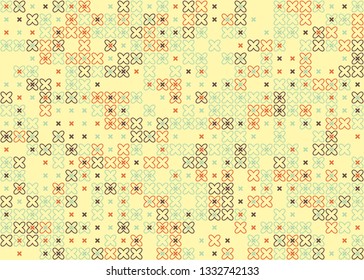 Beautiful seamless geometric pattern design illustration. Geometrical background, stylish shape, decoration texture