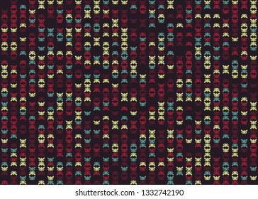 Beautiful seamless geometric pattern design illustration. Geometrical background, stylish shape, decoration texture