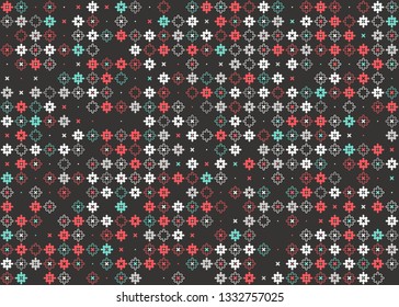 Beautiful seamless geometric pattern design illustration. Geometrical background, stylish shape, decoration texture