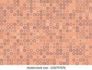 Beautiful seamless geometric pattern design illustration. Geometrical background, stylish shape, decoration texture