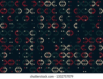 Beautiful seamless geometric pattern design illustration. Geometrical background, stylish shape, decoration texture