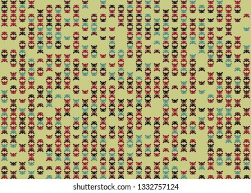 Beautiful seamless geometric pattern design illustration. Geometrical background, stylish shape, decoration texture