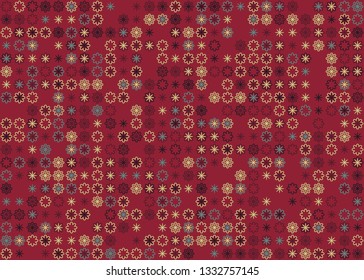 Beautiful seamless geometric pattern design illustration. Geometrical background, stylish shape, decoration texture