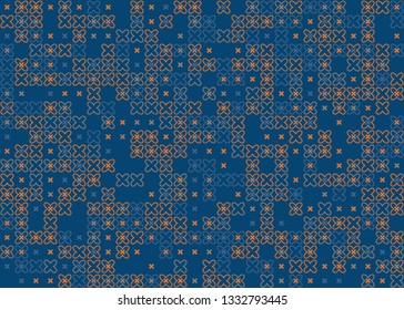 Beautiful seamless geometric pattern design illustration. Geometrical background, stylish shape, decoration texture