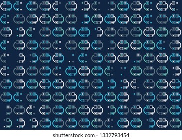 Beautiful seamless geometric pattern design illustration. Geometrical background, stylish shape, decoration texture