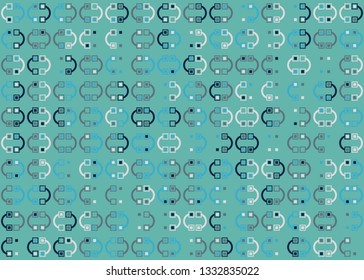 Beautiful seamless geometric pattern design illustration. Geometrical background, stylish shape, decoration texture