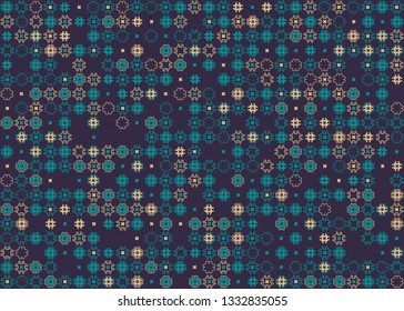 Beautiful seamless geometric pattern design illustration. Geometrical background, stylish shape, decoration texture