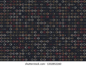 Beautiful seamless geometric pattern design illustration. Geometrical background, stylish shape, decoration texture