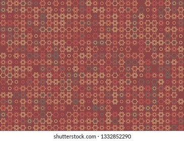 Beautiful seamless geometric pattern design illustration. Geometrical background, stylish shape, decoration texture