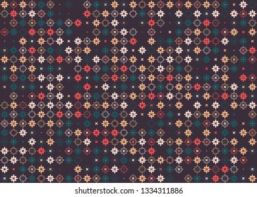 Beautiful seamless geometric pattern design illustration. Geometrical background, stylish shape, decoration texture