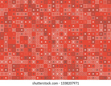 Beautiful seamless geometric pattern design illustration. Geometrical background, stylish shape, decoration texture