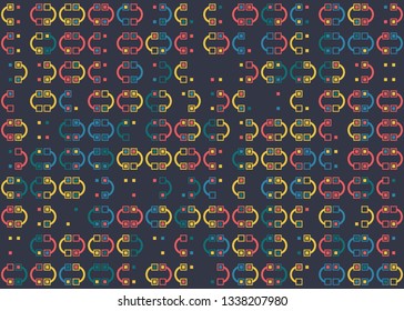 Beautiful seamless geometric pattern design illustration. Geometrical background, stylish shape, decoration texture