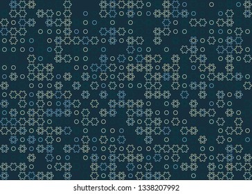 Beautiful seamless geometric pattern design illustration. Geometrical background, stylish shape, decoration texture