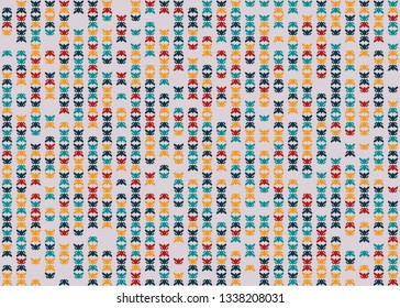 Beautiful seamless geometric pattern design illustration. Geometrical background, stylish shape, decoration texture