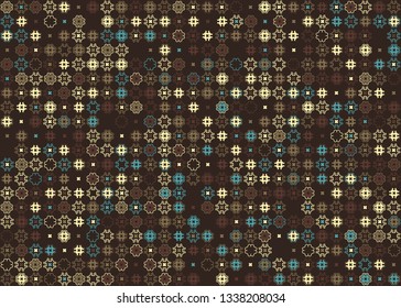 Beautiful seamless geometric pattern design illustration. Geometrical background, stylish shape, decoration texture