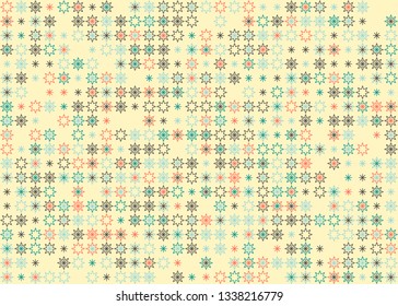 Beautiful seamless geometric pattern design illustration. Geometrical background, stylish shape, decoration texture