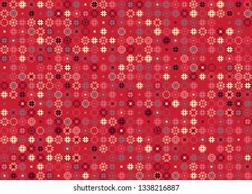 Beautiful seamless geometric pattern design illustration. Geometrical background, stylish shape, decoration texture