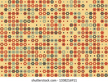 Beautiful seamless geometric pattern design illustration. Geometrical background, stylish shape, decoration texture