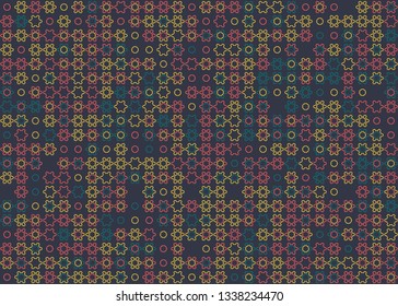 Beautiful seamless geometric pattern design illustration. Geometrical background, stylish shape, decoration texture