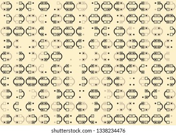 Beautiful seamless geometric pattern design illustration. Geometrical background, stylish shape, decoration texture