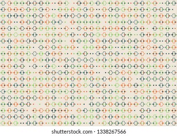 Beautiful seamless geometric pattern design illustration. Geometrical background, stylish shape, decoration texture