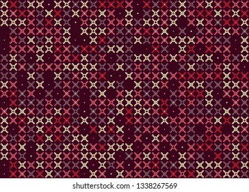 Beautiful seamless geometric pattern design illustration. Geometrical background, stylish shape, decoration texture