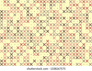 Beautiful seamless geometric pattern design illustration. Geometrical background, stylish shape, decoration texture