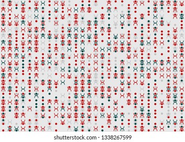 Beautiful seamless geometric pattern design illustration. Geometrical background, stylish shape, decoration texture