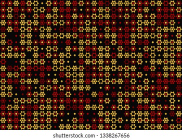 Beautiful seamless geometric pattern design illustration. Geometrical background, stylish shape, decoration texture