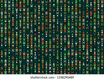 Beautiful seamless geometric pattern design illustration. Geometrical background, stylish shape, decoration texture