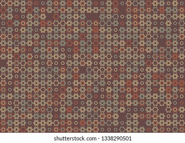 Beautiful seamless geometric pattern design illustration. Geometrical background, stylish shape, decoration texture