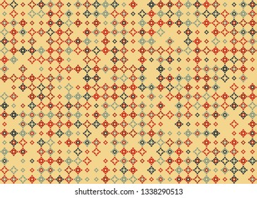 Beautiful seamless geometric pattern design illustration. Geometrical background, stylish shape, decoration texture